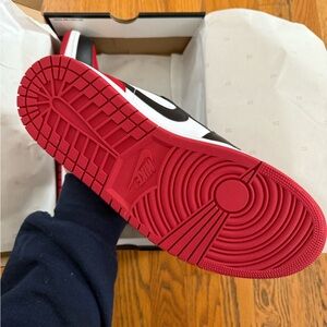Air Jordan 1 Low in Red, White and Black. Men’s Size 12.